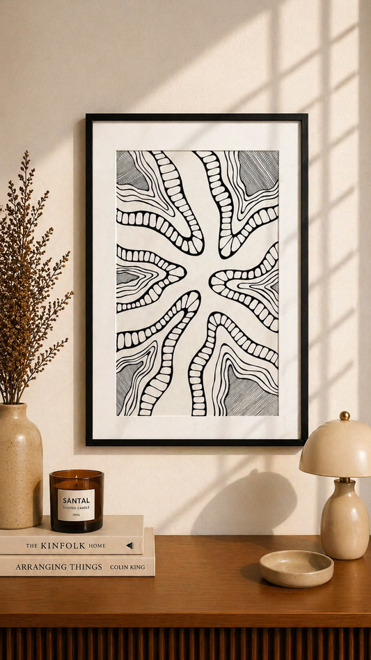 Hand Drawn Doodle Art on Cartridge Paper- No Frame (Size A4 & A3)