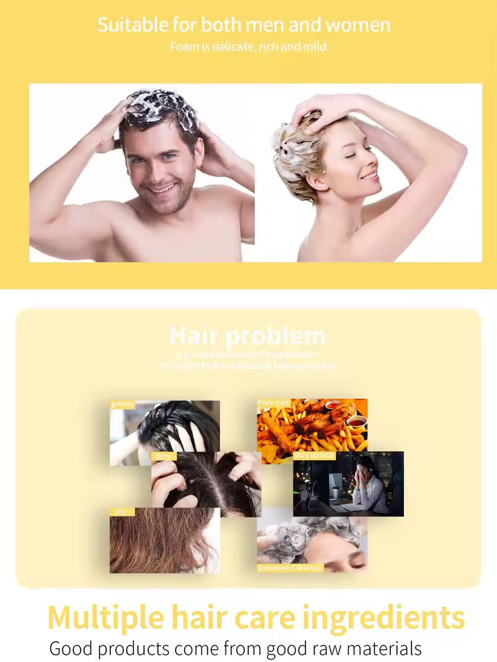 Organic Jasmine Shampoo Soap Without Silicone, Cleanses the Scalp, Nourishes Hair & Controls Oil