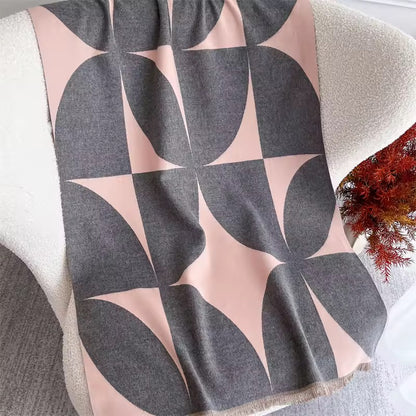Cashmere Scarf for Women - Double Sided Print