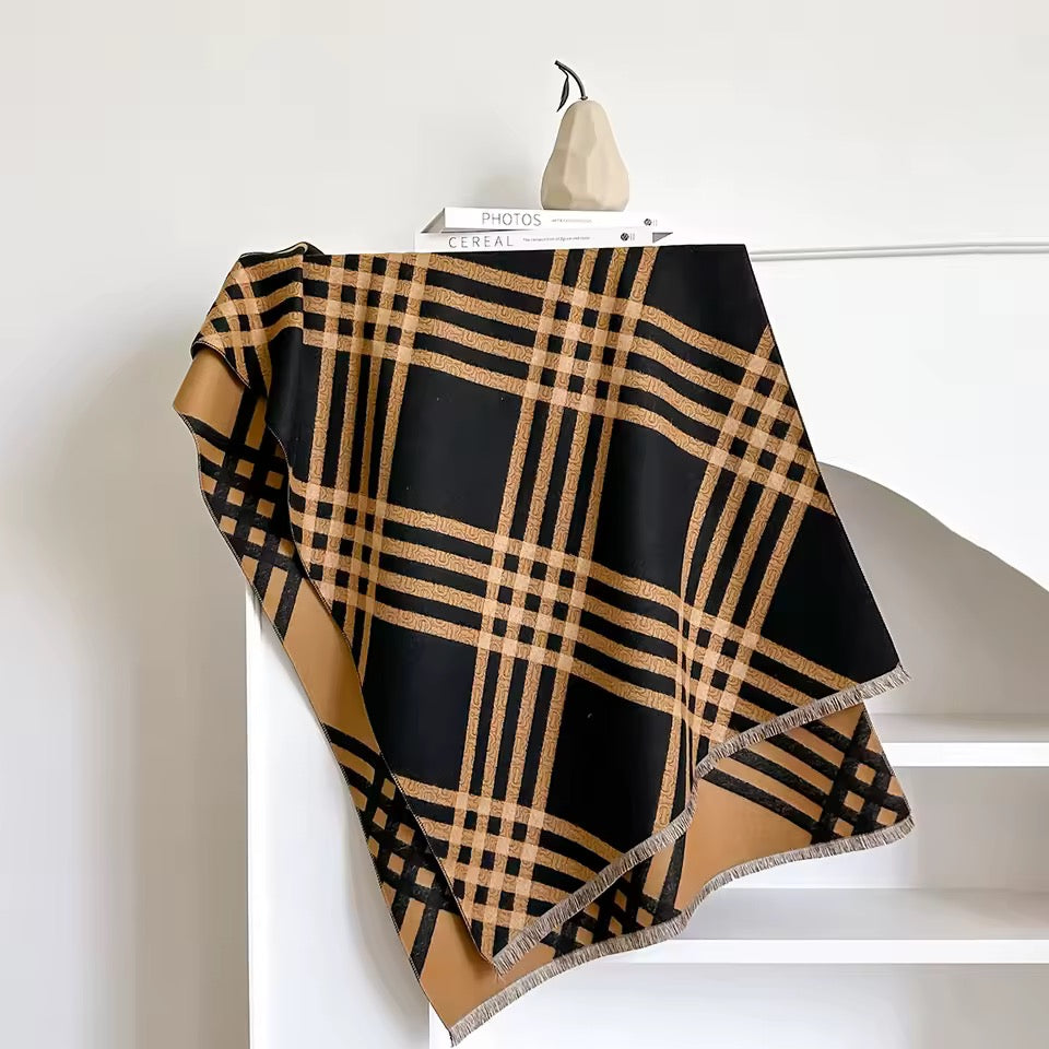 Cashmere Scarf for Women - Double Sided Print