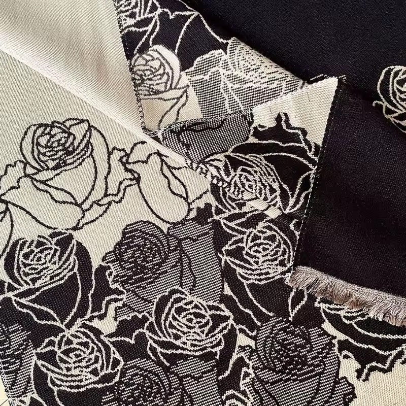 Cashmere Scarf for Women - Double Sided Print