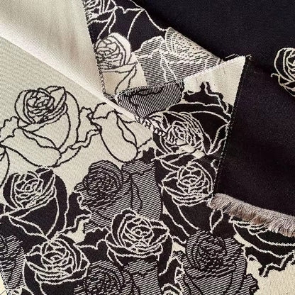 Cashmere Scarf for Women - Double Sided Print