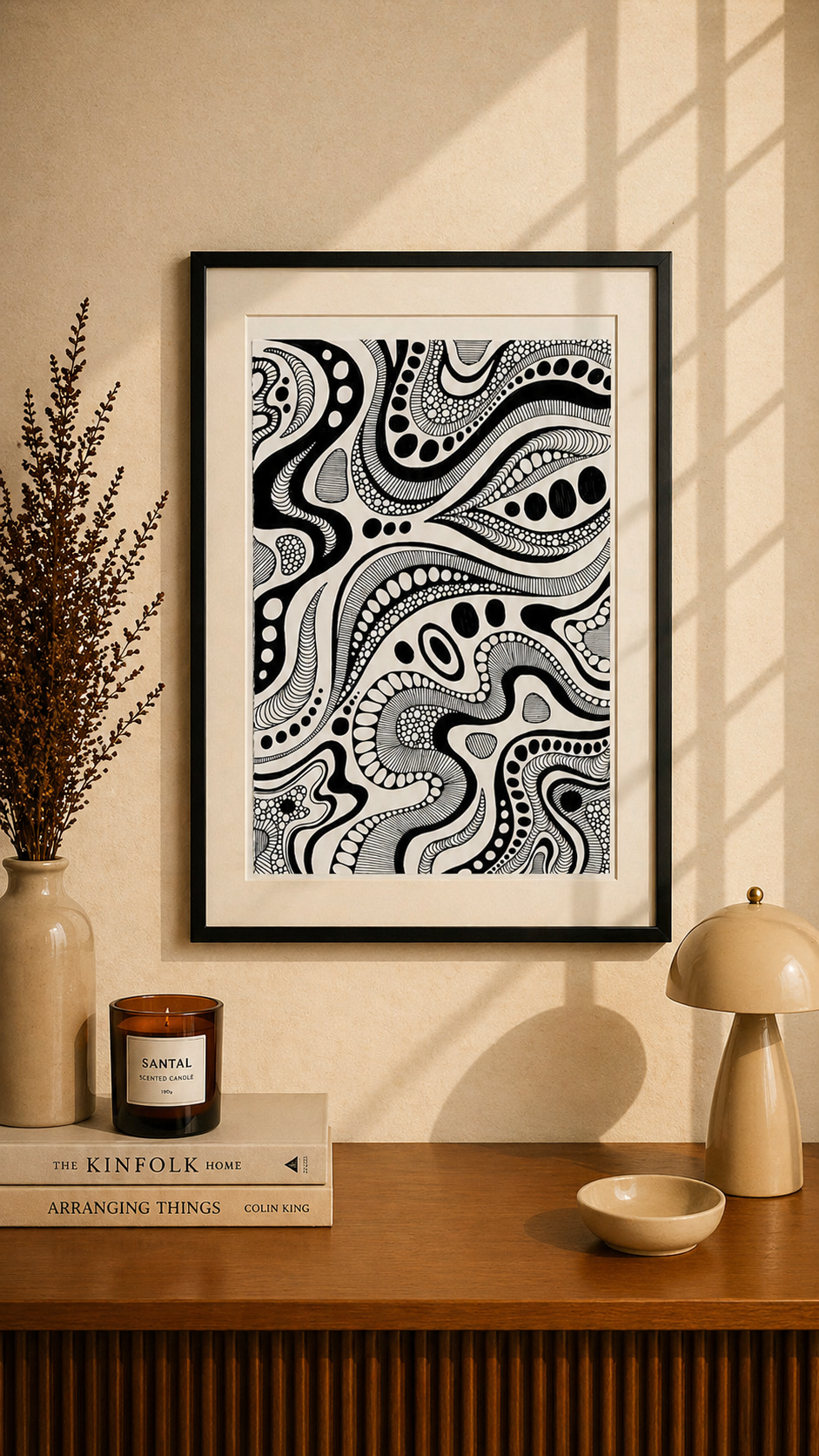 Hand Drawn Doodle Art on Cartridge Paper- No Frame (Size A4 & A3)