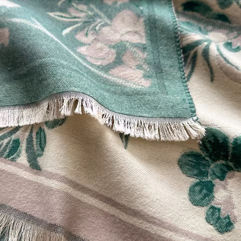 Cashmere Scarf for Women - Double Sided Print