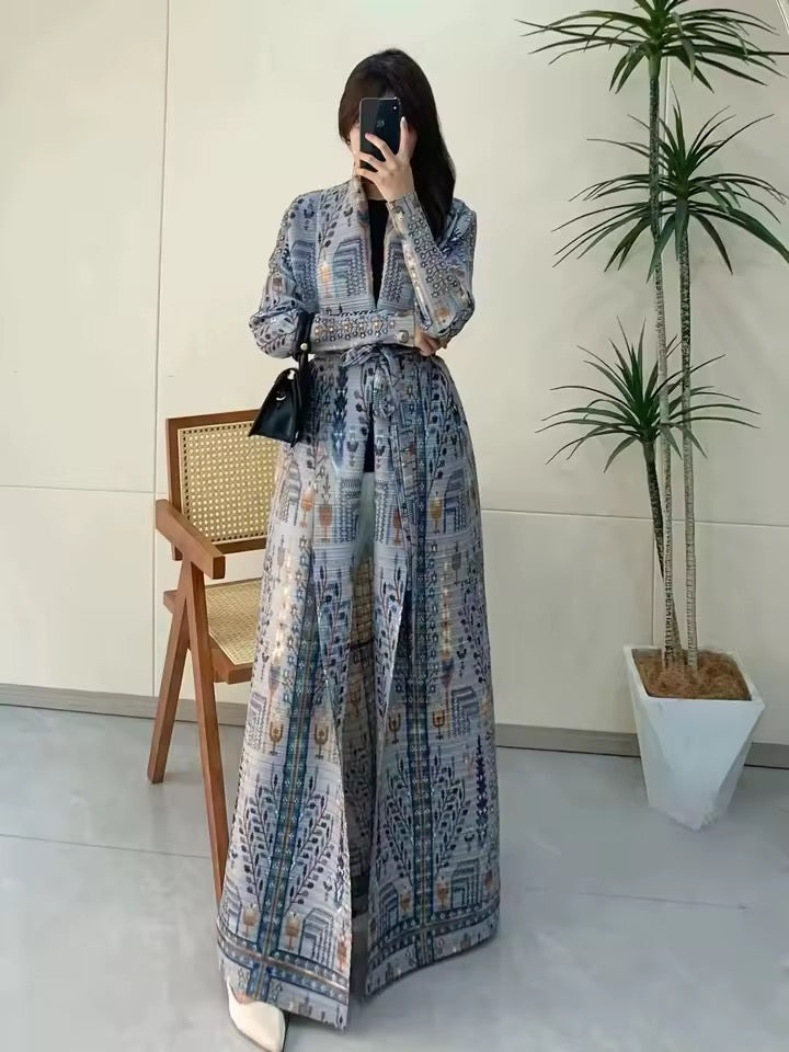 Timeless Abaya Pleated Style Dubai Viral Abaya
