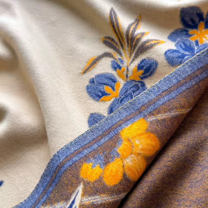 Cashmere Scarf for Women - Double Sided Print