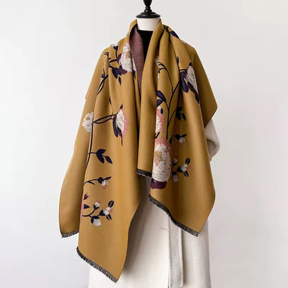 Cashmere Scarf for Women - Double Sided Print