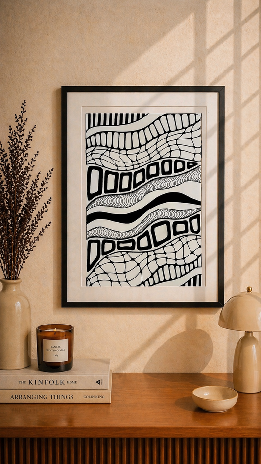 Hand Drawn Doodle Art on Cartridge Paper- No Frame (Size A4 & A3)