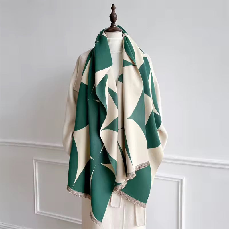 Cashmere Scarf for Women - Double Sided Print