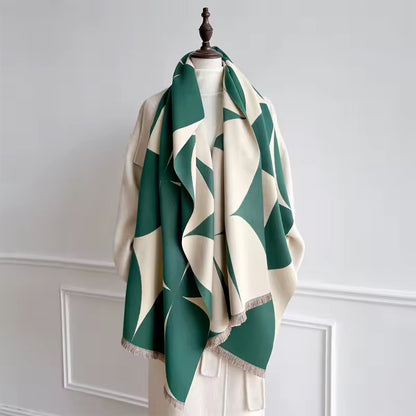 Cashmere Scarf for Women - Double Sided Print