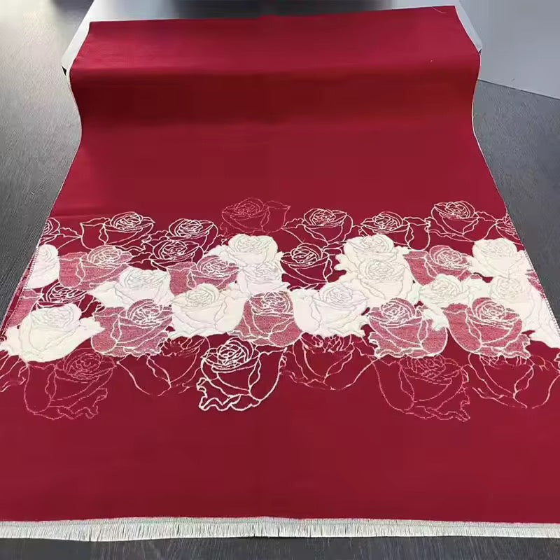 Cashmere Scarf for Women - Double Sided Print