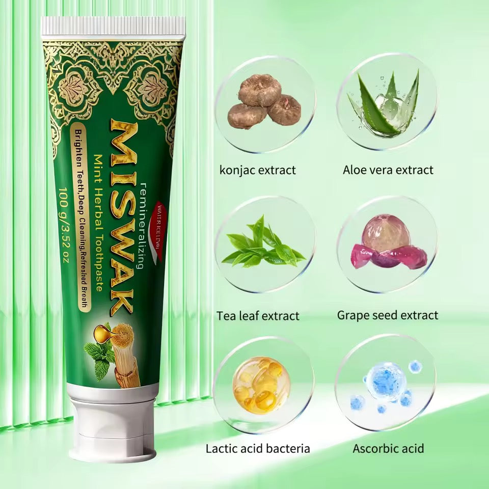 Miswak Herbal Toothpaste Organic Oral Care