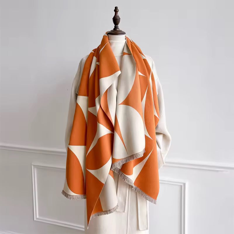 Cashmere Scarf for Women - Double Sided Print