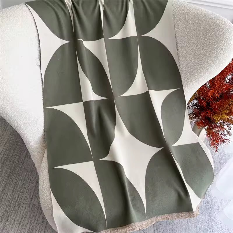 Cashmere Scarf for Women - Double Sided Print