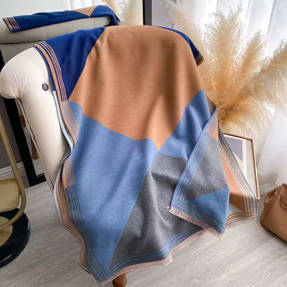 Cashmere Scarf for Women - Double Sided Print