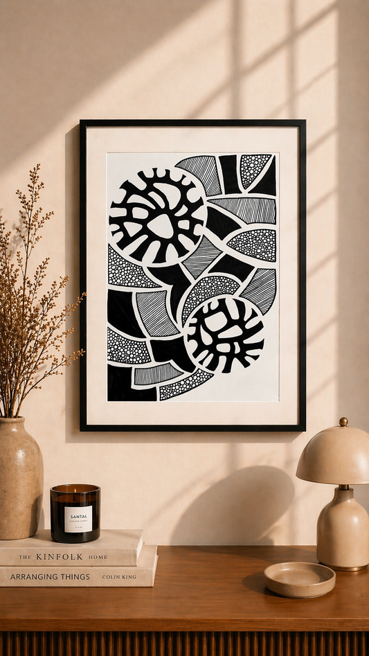 Hand Drawn Doodle Art on Cartridge Paper- No Frame (Size A4 & A3)