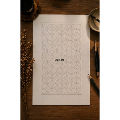 Hand Drawn Geometrical Doodling Art on Cartridge Paper- No Frame (Size A4 & A3)