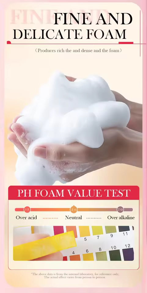 Organic Fruit Cherry Shampoo Soap Without Silicone, Cleanses the Scalp, Nourishes Hair & Controls Oil