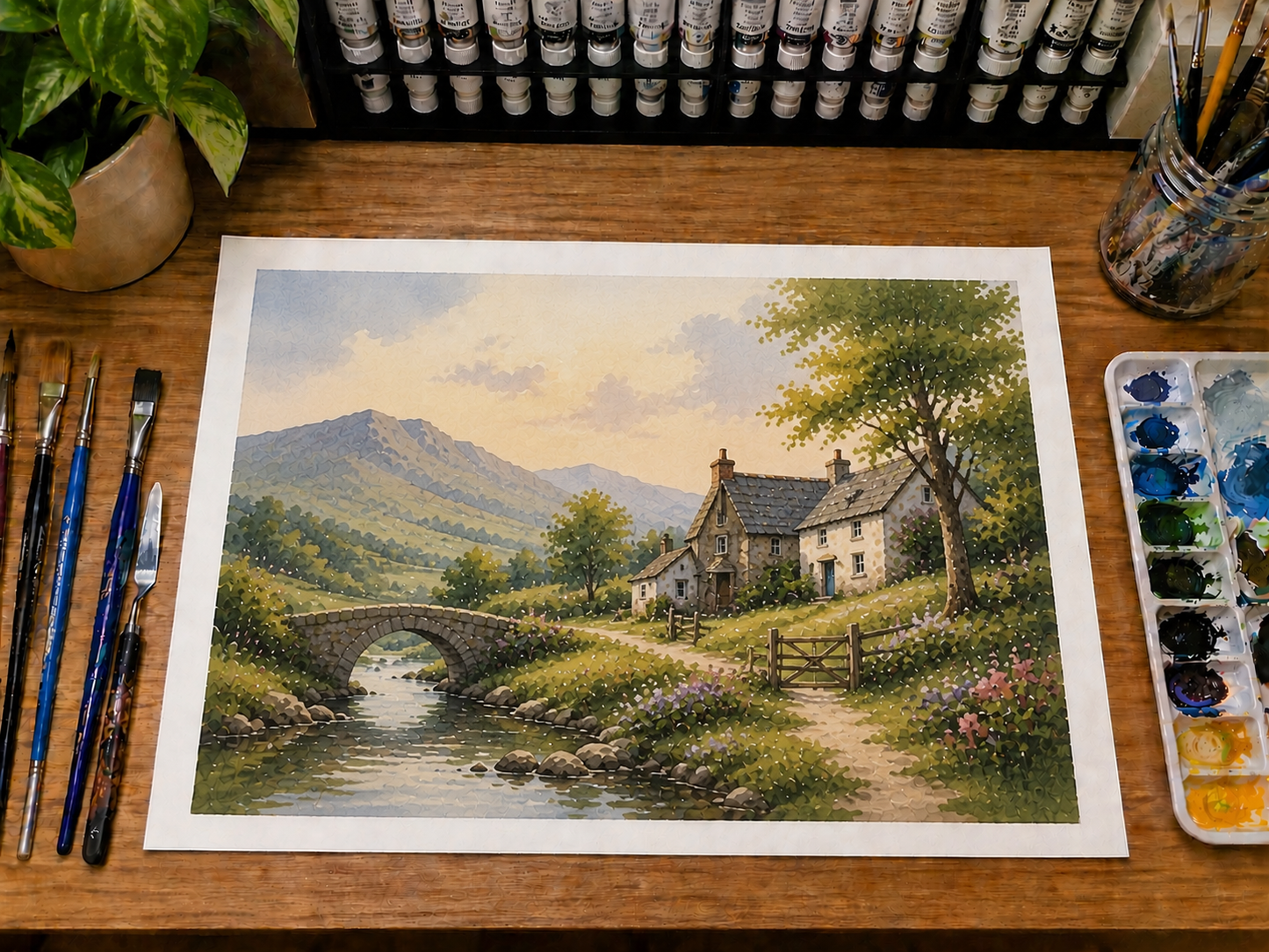 Limited Edition PRINT of my Original Watercolour Landscape on Cartridge Paper - No Frame (Size: A4 & A3)