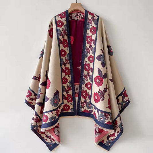 Cashmere Scarf for Women - Double Sided Print