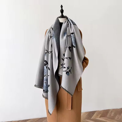 Cashmere Scarf for Women - Double Sided Print