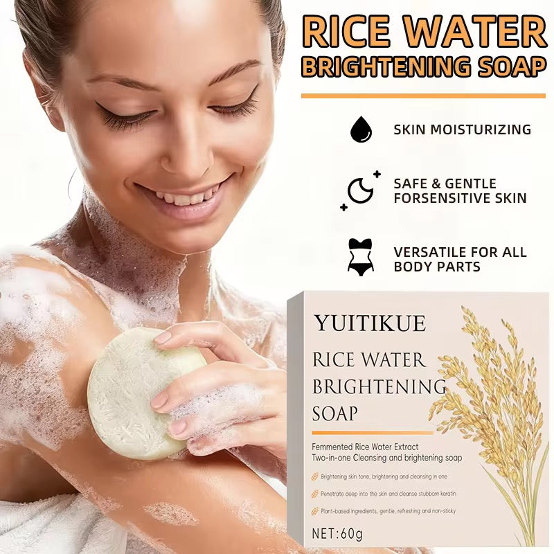 Organic Rice Water Brightening Skincare Soap