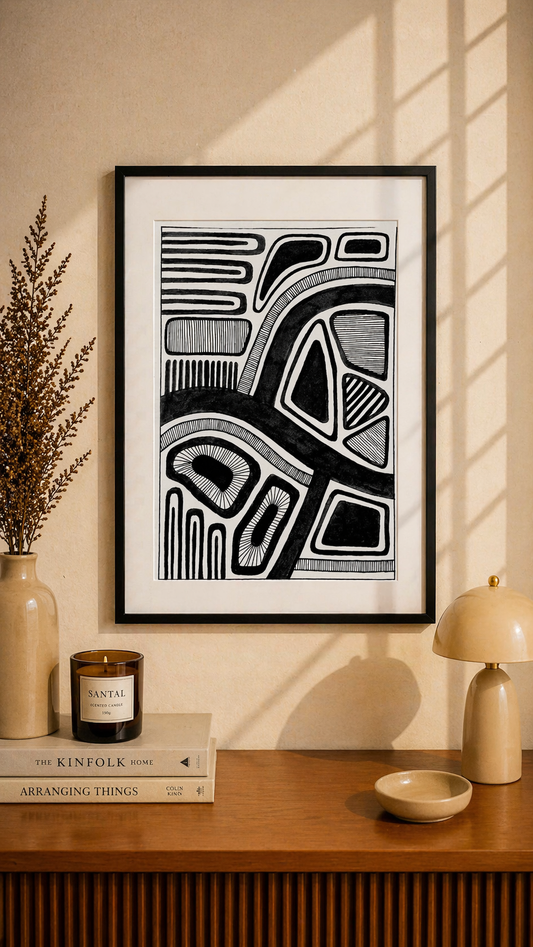 Hand Drawn Doodle Art on Cartridge Paper- No Frame (Size A4 & A3)