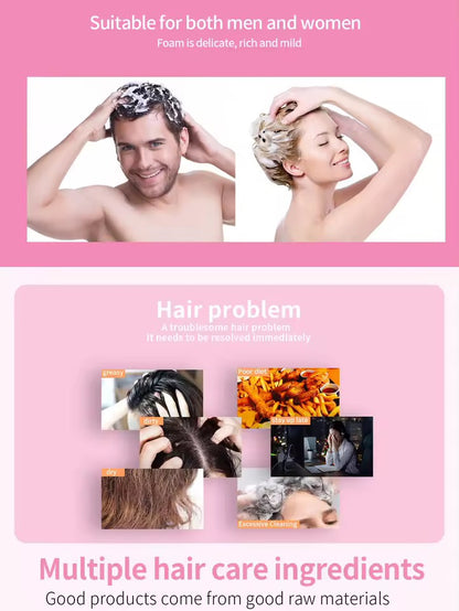Organic Rose Shampoo Soap Without Silicone, Cleanses the Scalp, Nourishes Hair & Controls Oil