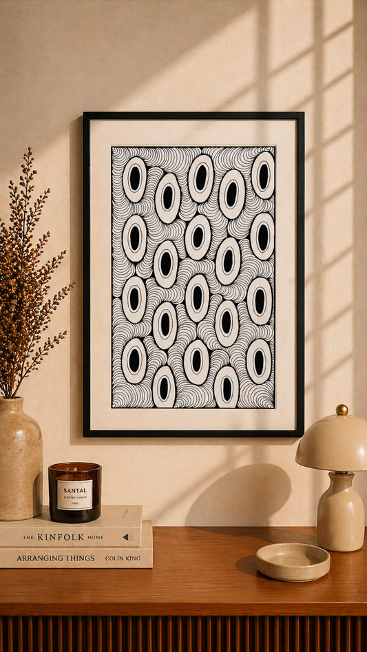 Hand Drawn Doodle Art on Cartridge Paper- No Frame (Size A4 & A3)