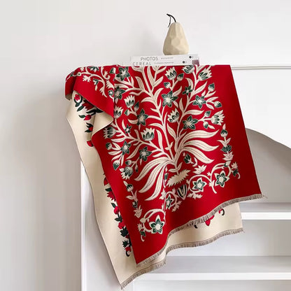 Cashmere Scarf for Women - Double Sided Print