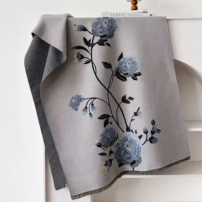 Cashmere Scarf for Women - Double Sided Print