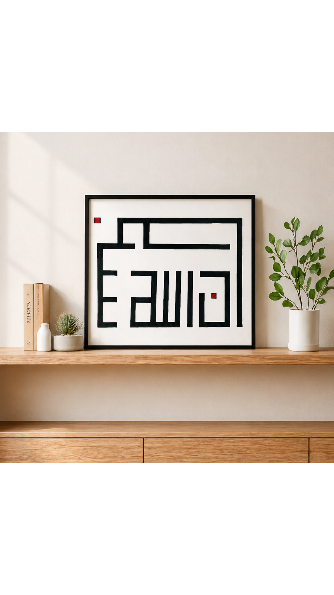 Hand Drawn Muslim Calligraphy Art on Cartridge Paper “SubhanAllah” - No Frame (Size: A4 & A3)