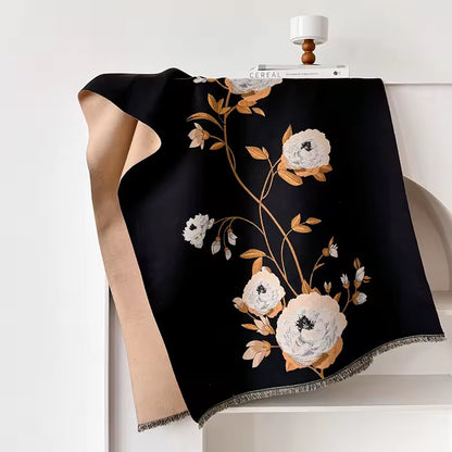 Cashmere Scarf for Women - Double Sided Print