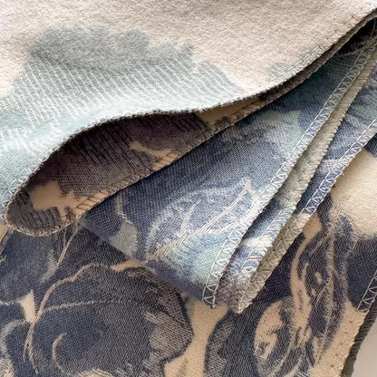 Cashmere Scarf for Women - Double Sided Print