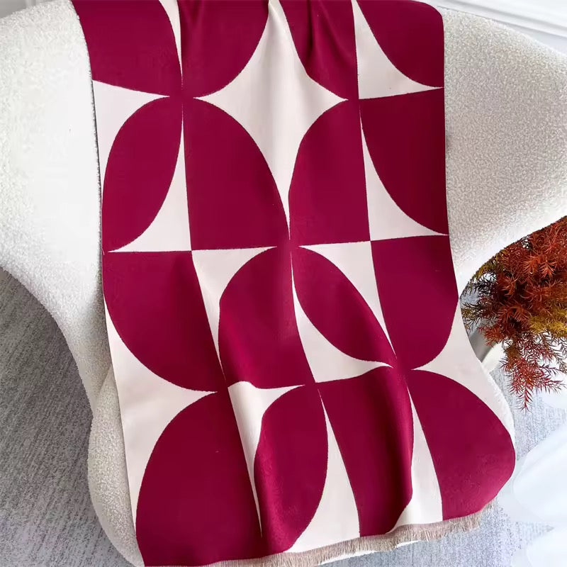 Cashmere Scarf for Women - Double Sided Print