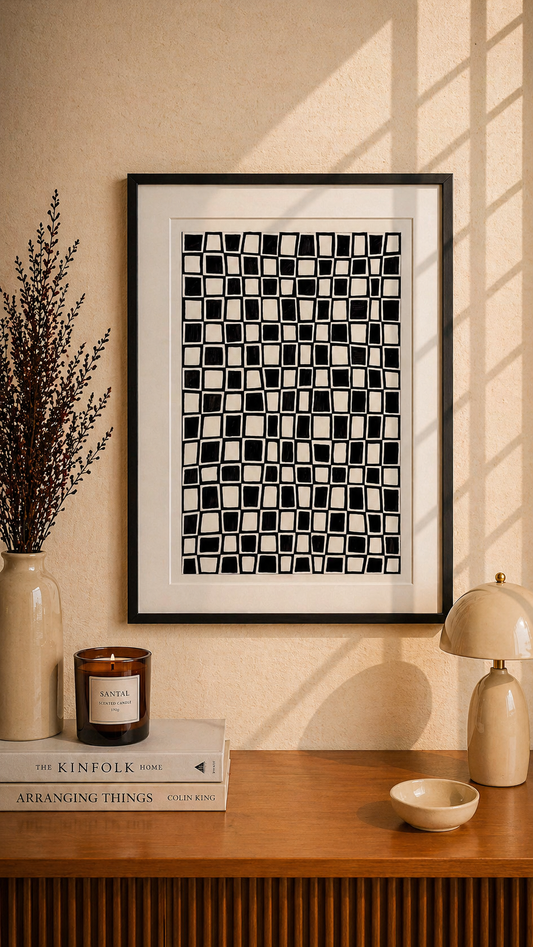 Hand Drawn Geometrical Doodling Art on Cartridge Paper- No Frame (Size A4 & A3)