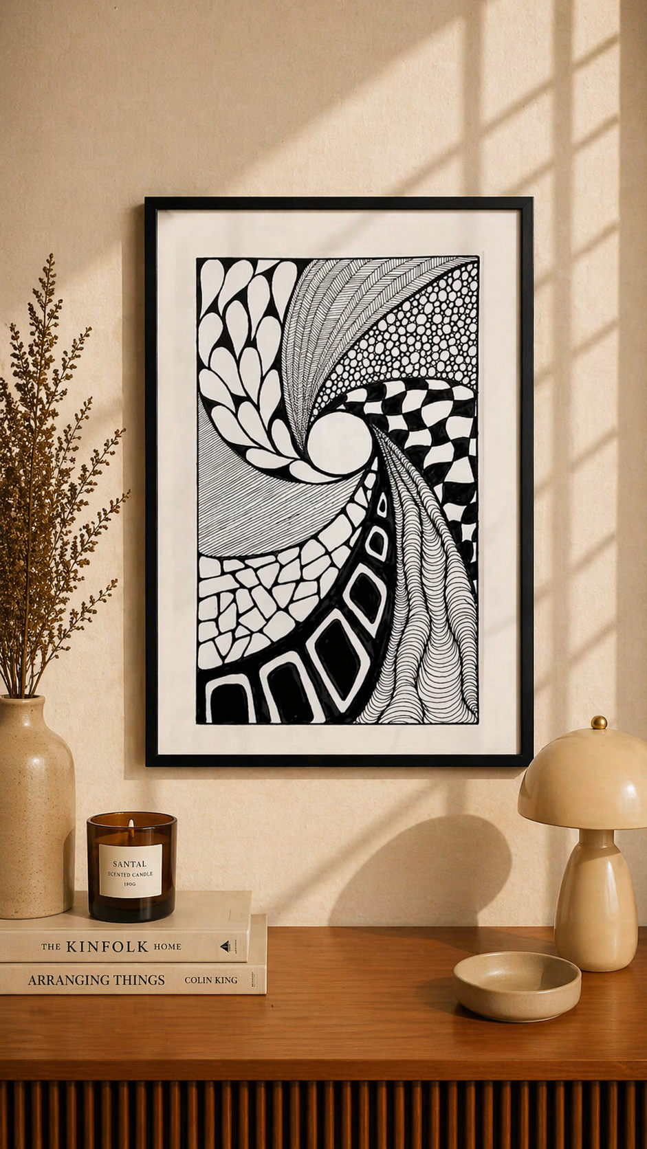 Hand Drawn Doodle Art on Cartridge Paper- No Frame (Size A4 & A3)