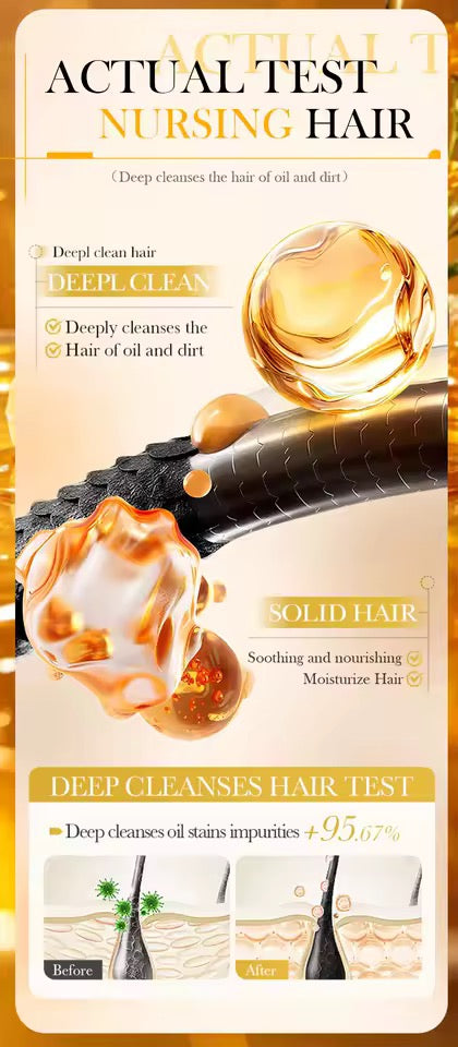 Organic Honey Shampoo Soap Without Silicone, Cleanses the Scalp, Nourishes Hair & Controls Oil