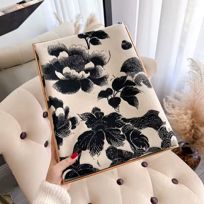 Cashmere Scarf for Women - Double Sided Print