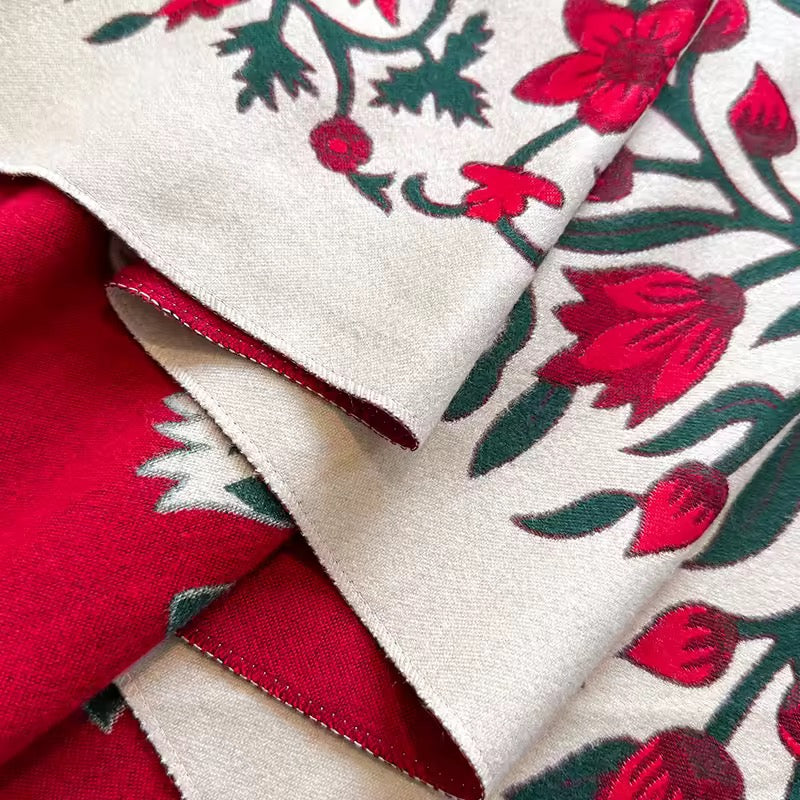 Cashmere Scarf for Women - Double Sided Print