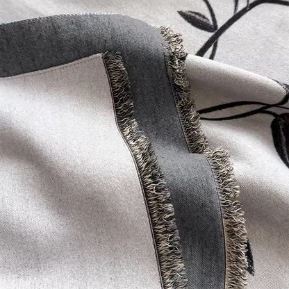 Cashmere Scarf for Women - Double Sided Print