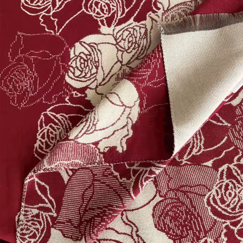 Cashmere Scarf for Women - Double Sided Print