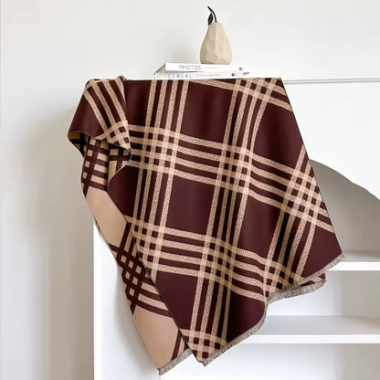 Cashmere Scarf for Women - Double Sided Print