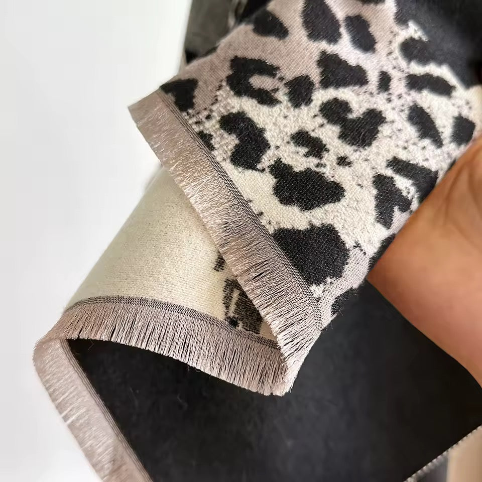 Cashmere Scarf for Women - Double Sided Print