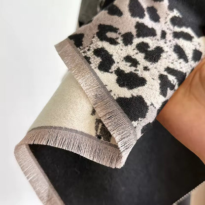 Cashmere Scarf for Women - Double Sided Print