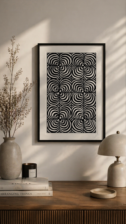 Hand Drawn Geometrical Doodling Art on Cartridge Paper- No Frame (Size A4 & A3)