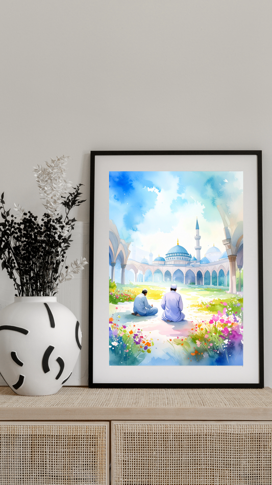 Limited Edition PRINT of my Original Mystical Muslim on Cartridge Paper - No Frame (Size: A4 & A3)