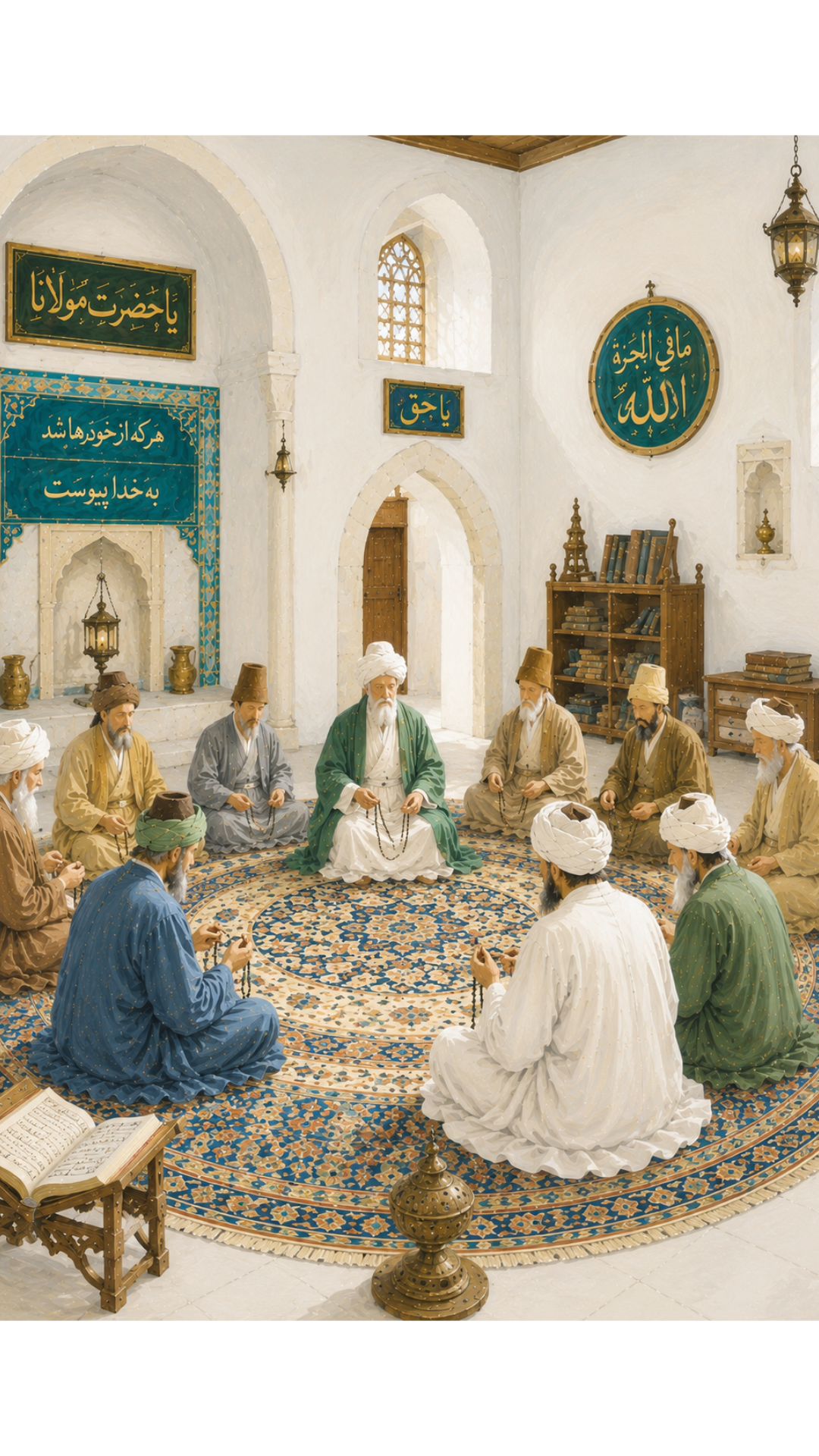 Limited Edition PRINT of my Original Mystical Muslim Ancient Sufi Zikr on Cartridge Paper - No Frame (Size: A4 & A3)