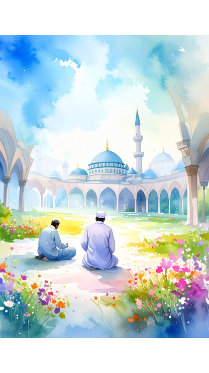 Limited Edition PRINT of my Original Mystical Muslim on Cartridge Paper - No Frame (Size: A4 & A3)