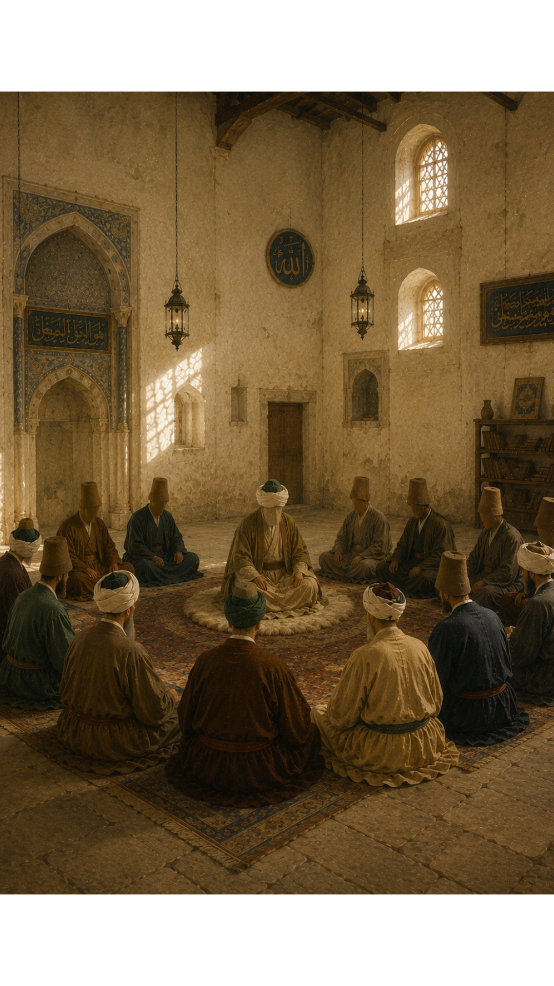 Limited Edition PRINT of my Original Mystical Muslim Ancient Sufi Zikr on Cartridge Paper - No Frame (Size: A4 & A3)